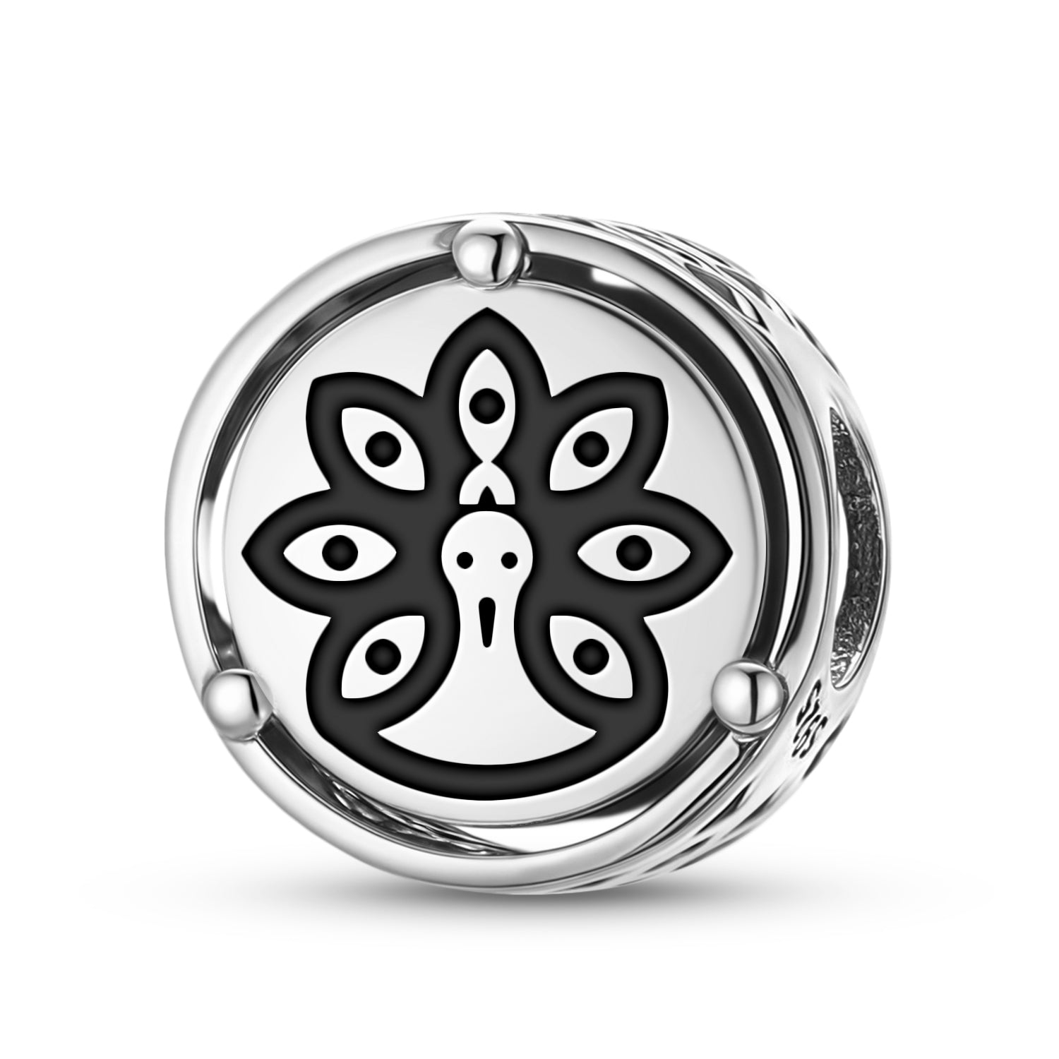 925 Argent Sterling Hindu Mayil Mayur Charms Pour Bracelets & Colliers Pendentifs Perles Juif