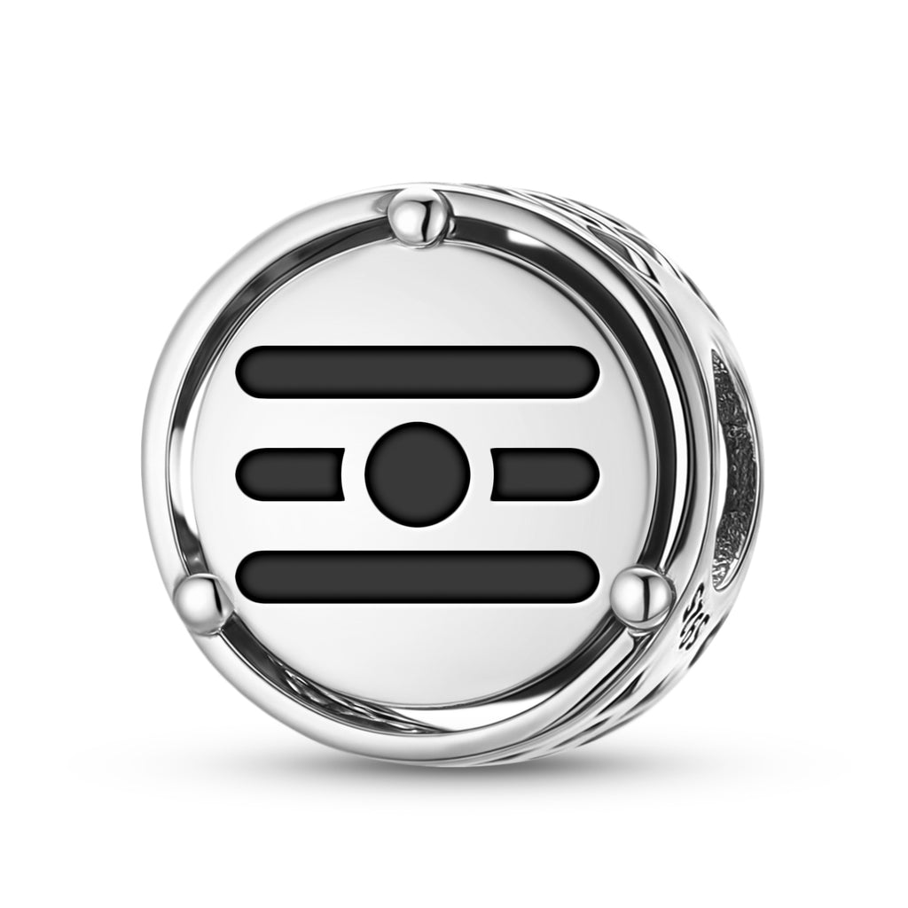 925 Argent Sterling Hindu Tripundra Trois Stripe Charms Pour Bracelets et Colliers Pendentifs