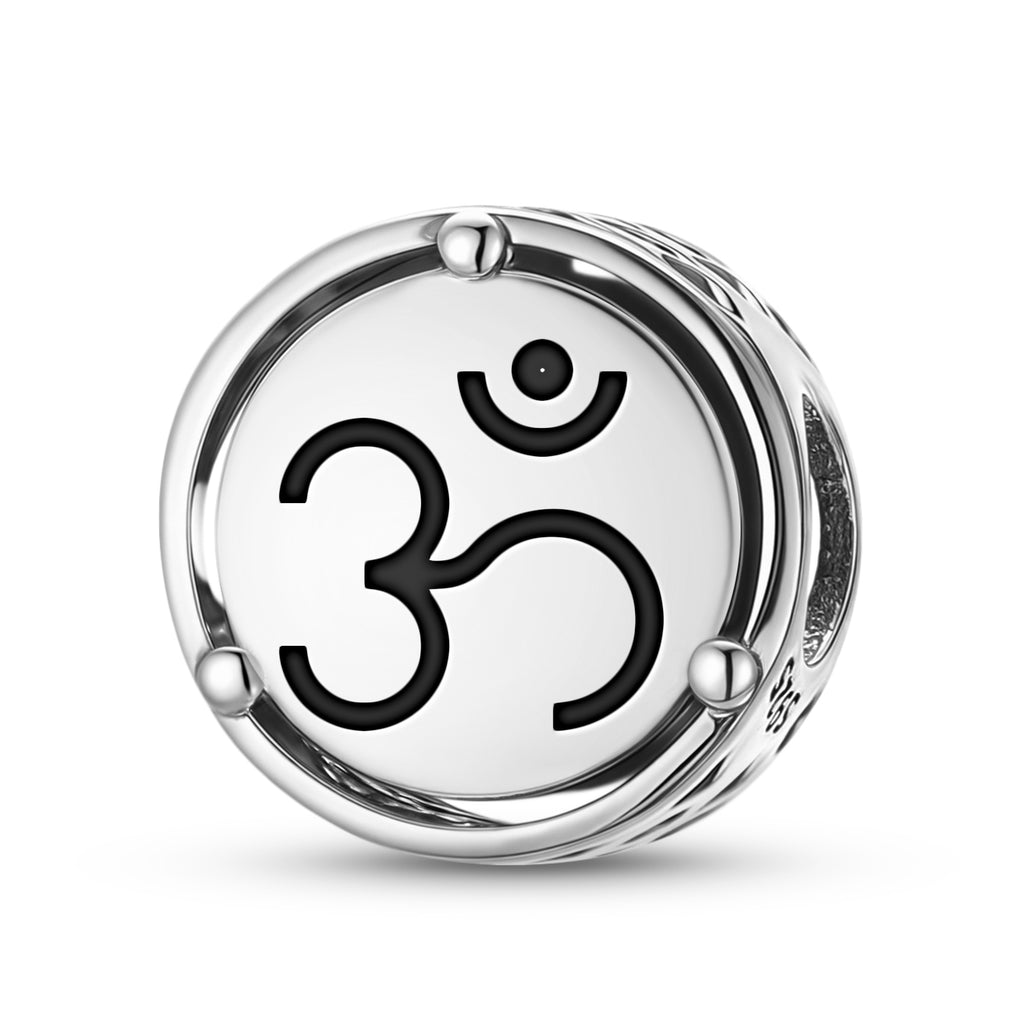 925 Argent Sterling Hindu Om – Aum Charms pour bracelets et colliers Pendentifs perles bijoux