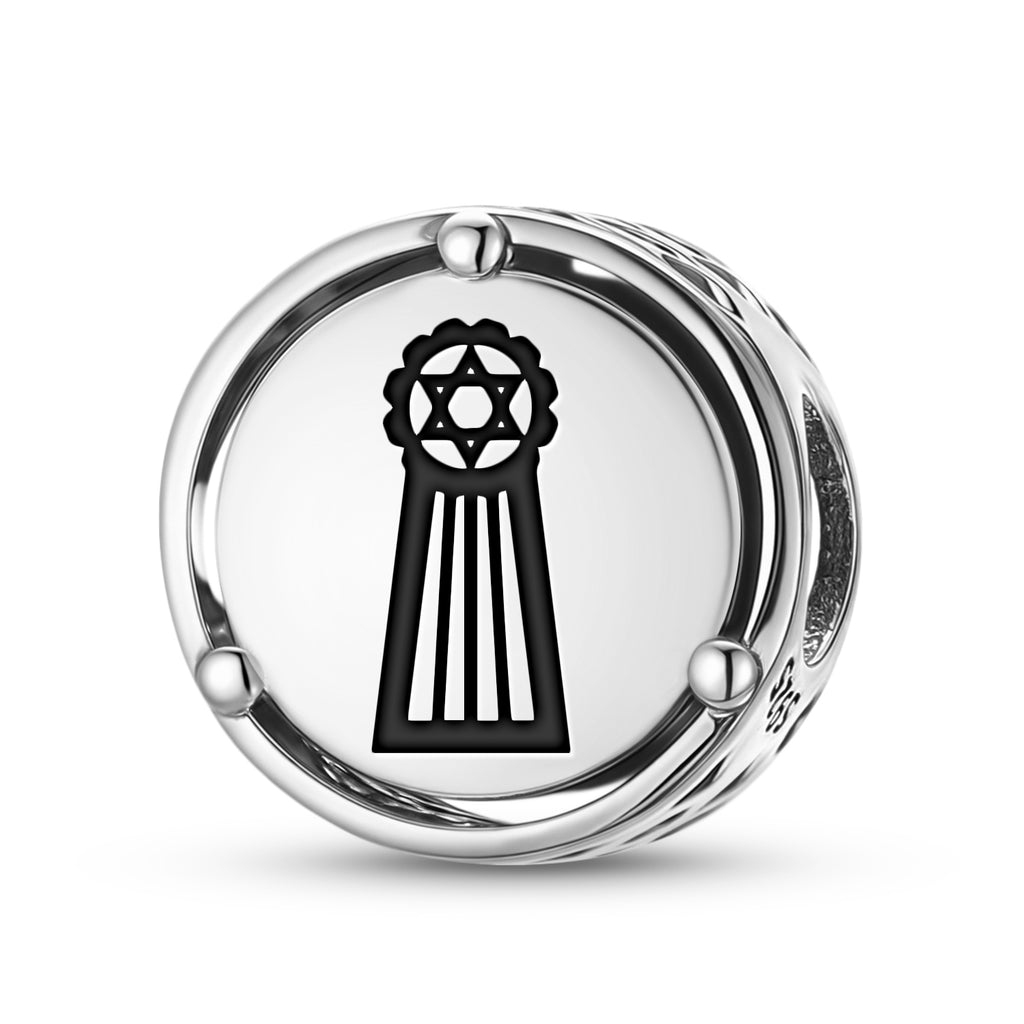 925 Argent Sterling Mu Lemurian Cosmogonic Diagram Charms pour bracelets et colliers Pendan