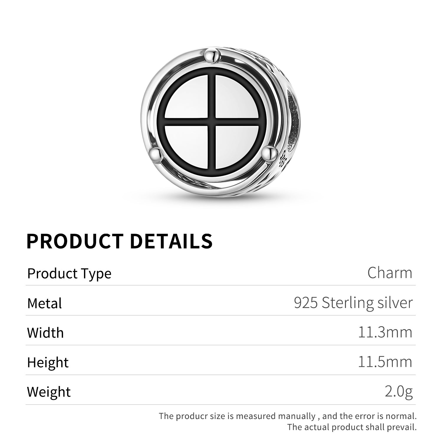 925 Argent Sterling Mu Lemurian Creative Forces Charms pour bracelets et colliers Pendentifs