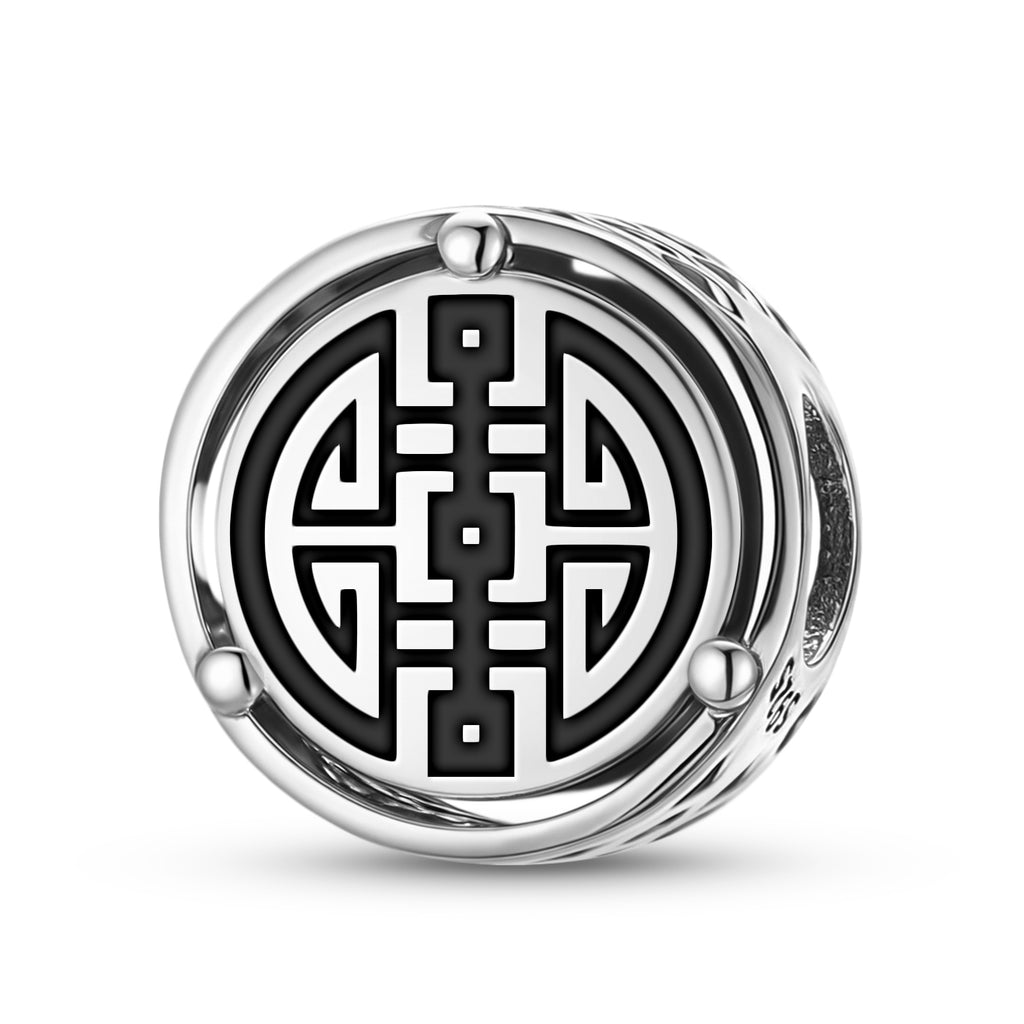925 Argent Sterling chinois Xi – Charms de bonheur pour bracelets et colliers Pendentifs perles