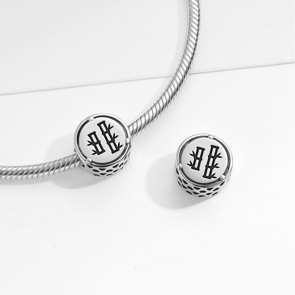 925 Argent sterling chinois Bamboo Charms pour bracelets et colliers Pendentifs perles bijoux