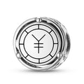 925 Argent Sterling Geomantic Omen Charms de monnaie chinoise pour bracelets et colliers Pendentifs
