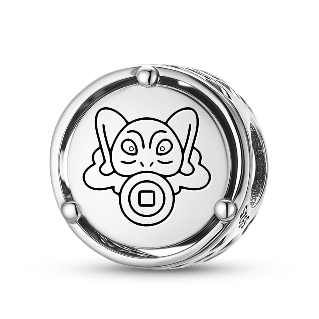 925 Argent Sterling Geomantic Omen Feng Shui Frog Charms pour bracelets et colliers Pendentif