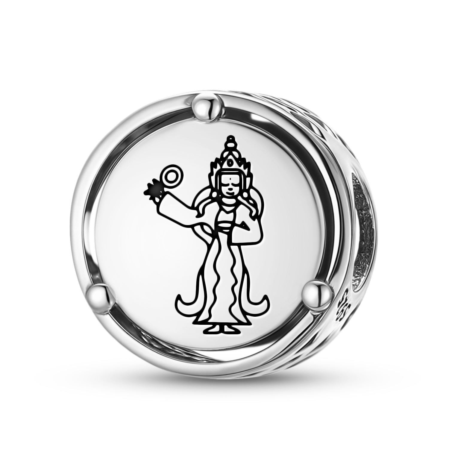 925 Argent Sterling Dieux bouddhistes Achi Chokyi Drolma Charms pour bracelets et colliers Pend