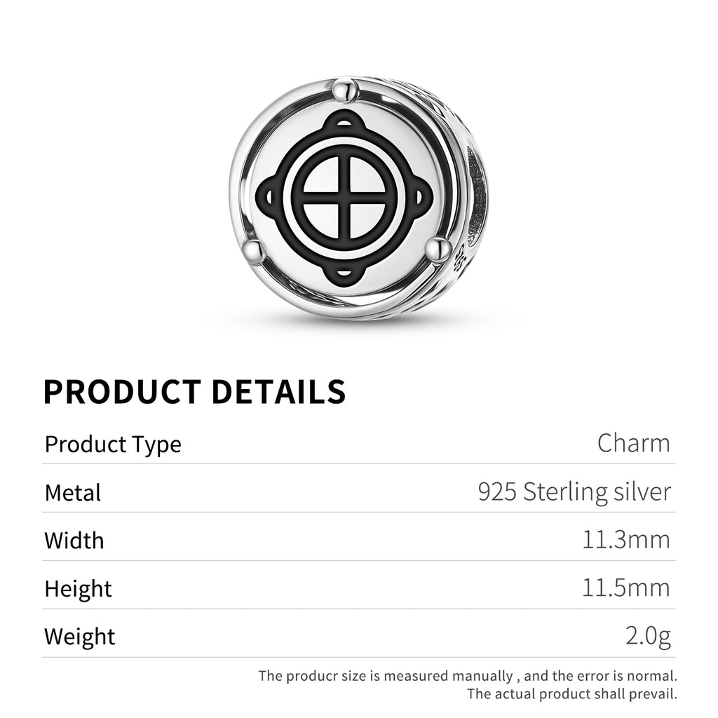 925 Argent Sterling Adinkra Ohene Kra Konmunde Charms Pour Bracelets et Colliers Pendentifs B