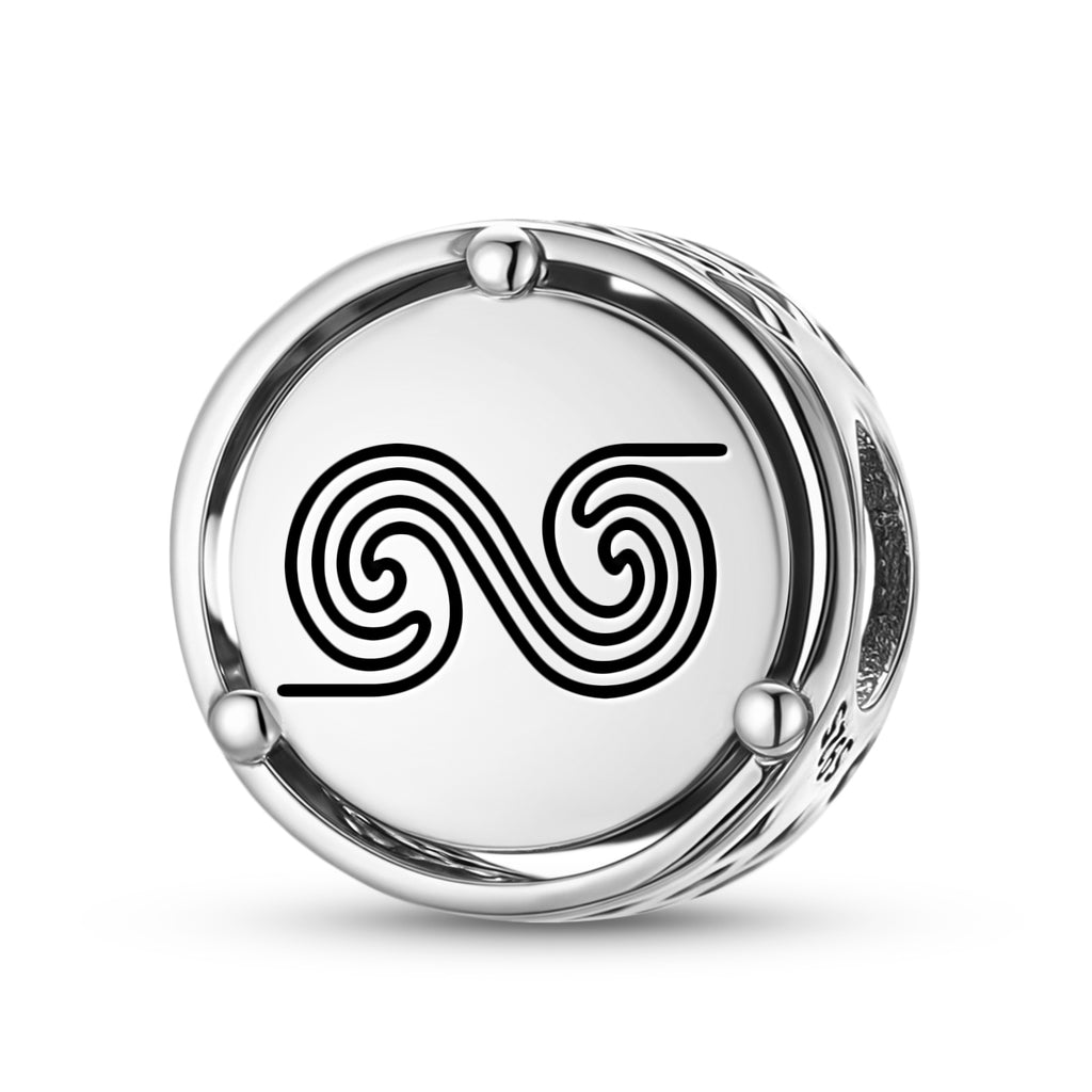 925 lignes en argent sterling Nazca Les charmes de labyrinthe pour bracelets et colliers Pendentifs être