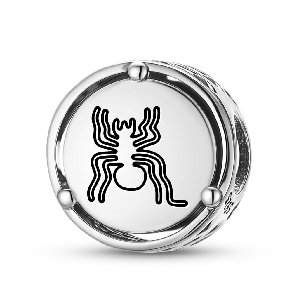 925 lignes en argent sterling Nazca les charmes d'araignée pour bracelets et colliers pendentifs perles