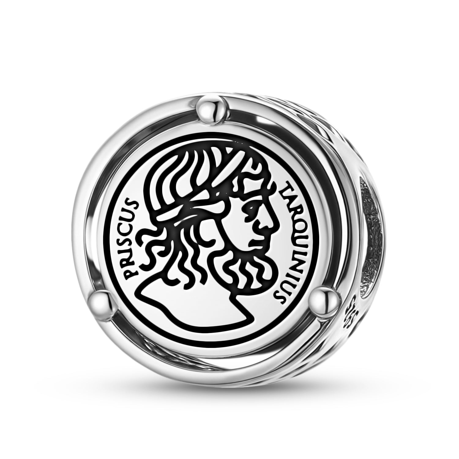 925 Argent Sterling Empire romain Tarquinius Priscus Charms pour bracelets et colliers Penda
