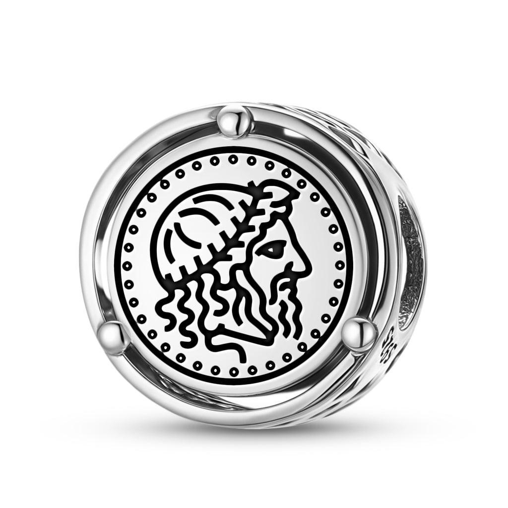 925 Argent Sterling Empire romain Capitoline Jupiter Charms Pour Bracelets & Colliers Penda