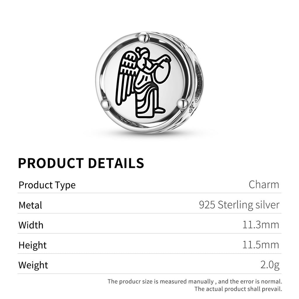 925 Argent Sterling Roman Empire Ailé Charms de victoire pour bracelets et colliers Pendentifs