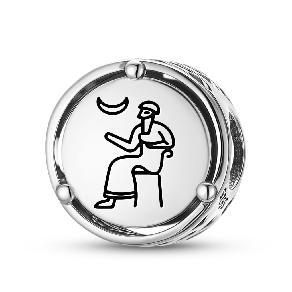 925 Argent Sterling Sumérien Nannar Nanna Charms Pour Bracelets et Colliers Pendentifs Perles