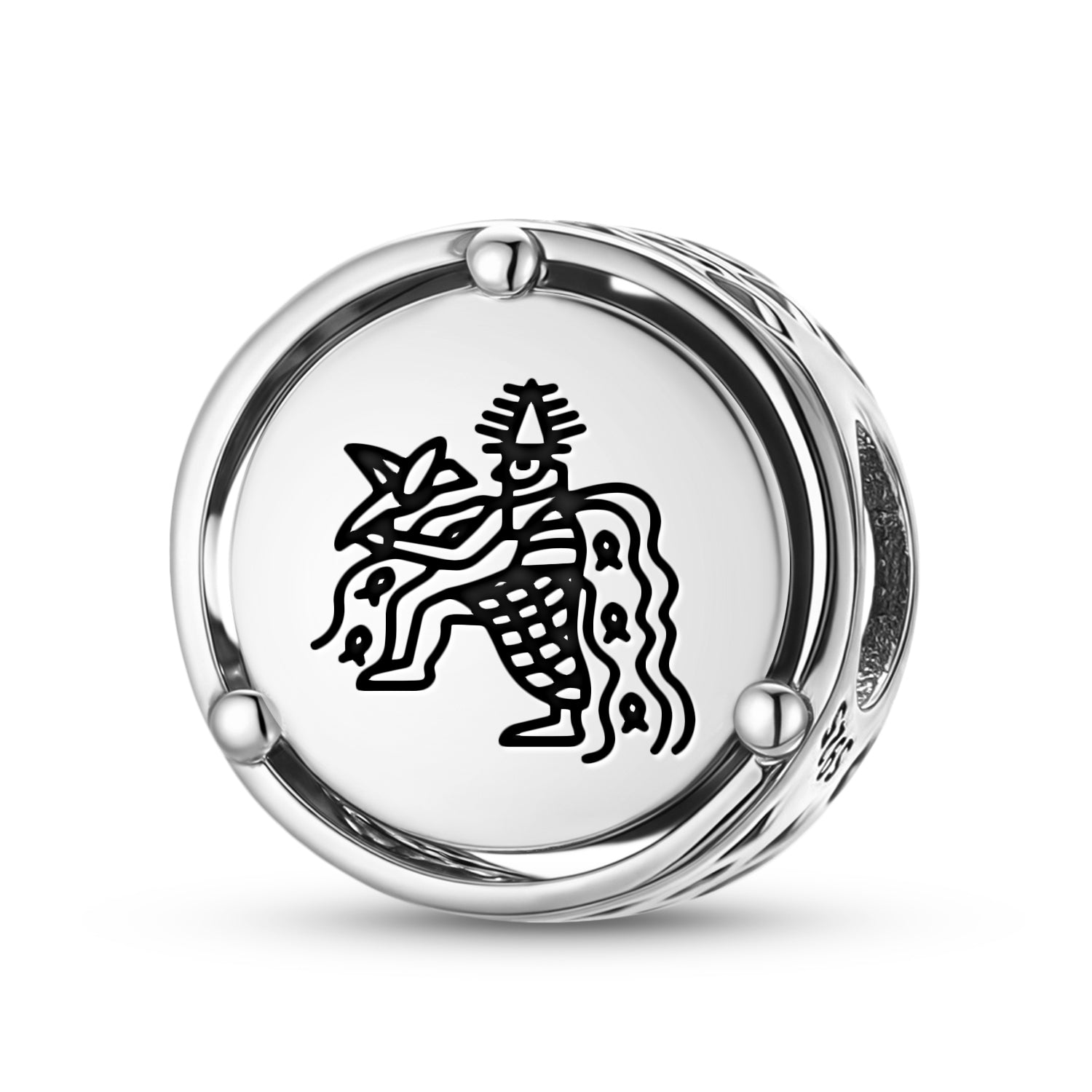 925 Argent Sterling Sumérien Enki Ea Charms pour bracelets et colliers Pendentifs perles bijoux