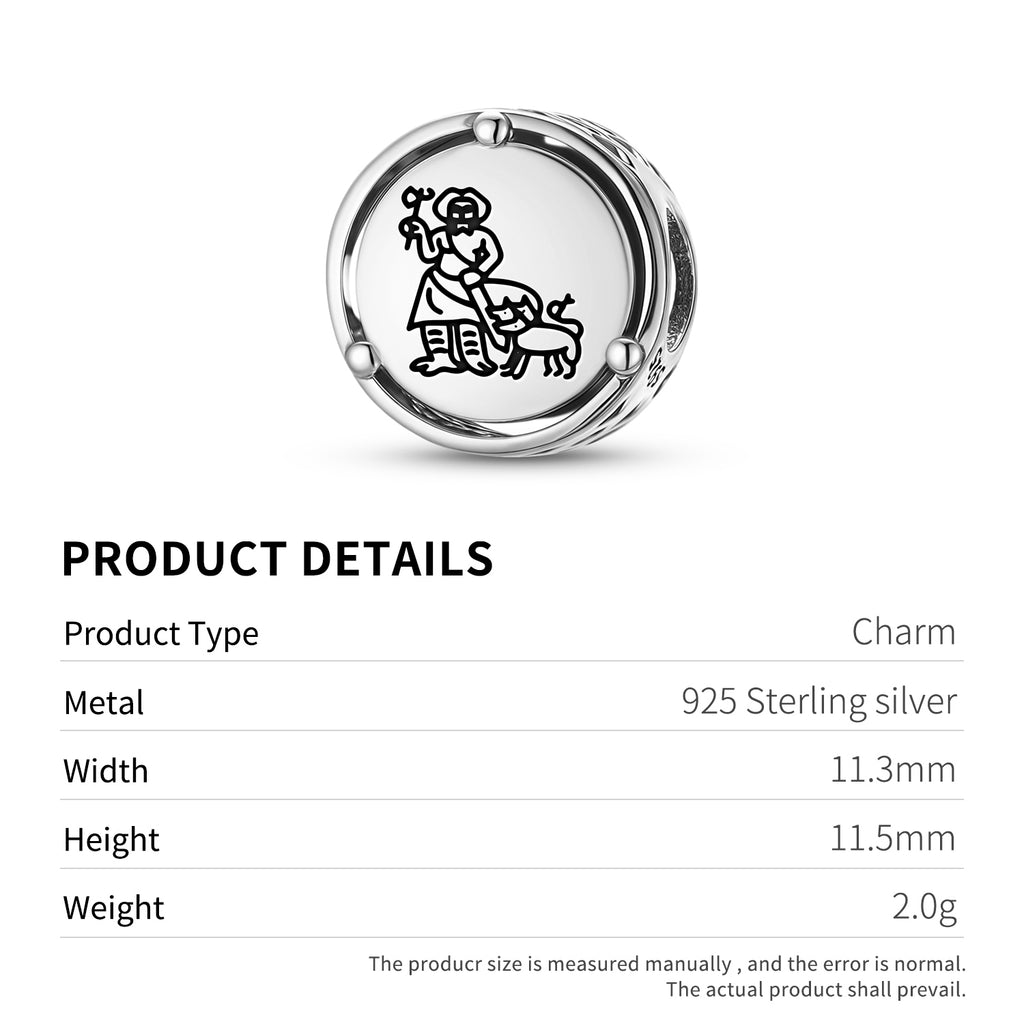 925 Argent Sterling Sumérien Nergal Charms Pour Bracelets et Colliers Pendentifs Perles Jewelr