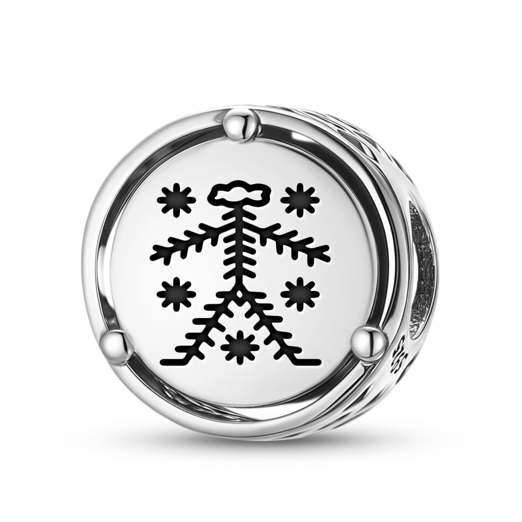 925 Argent Sterling Amérique centrale Grand Bwa – Charms Grand Bois pour bracelets et collier
