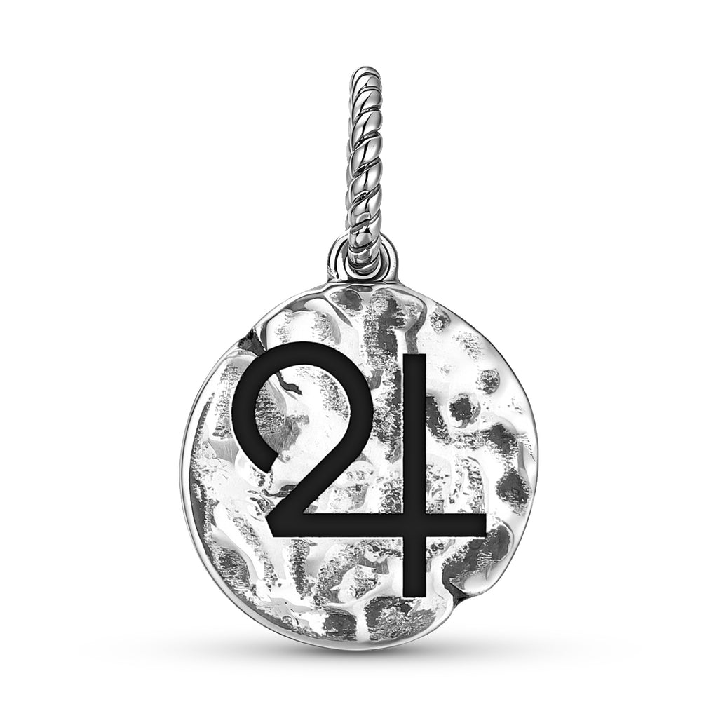 Alchemy étain symbole 925 argent sterling main texturé Dangle Charm pour bracelets de charme