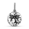 Abe Dua Symbole 925 Argent Sterling Texture main Dangle Charm pour bracelets de charme