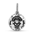 Inca Mama Qucha Symbol 925 Argent Sterling Textured Dangle Charm pour bracelets de charme