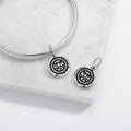Maori Tumatauenga Symbole 925 argent sterling main texturé Dangle Charm pour bracelet de charme