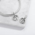 Crop Circles Golden Tree Symbol 925 Argent Sterling Textured Dangle Charm Pour Charm B