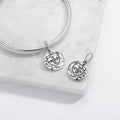 Templier manteau d'armoiries Chevaliers Templier Symbole 925 Argent Sterling Texture main Dangle Charm