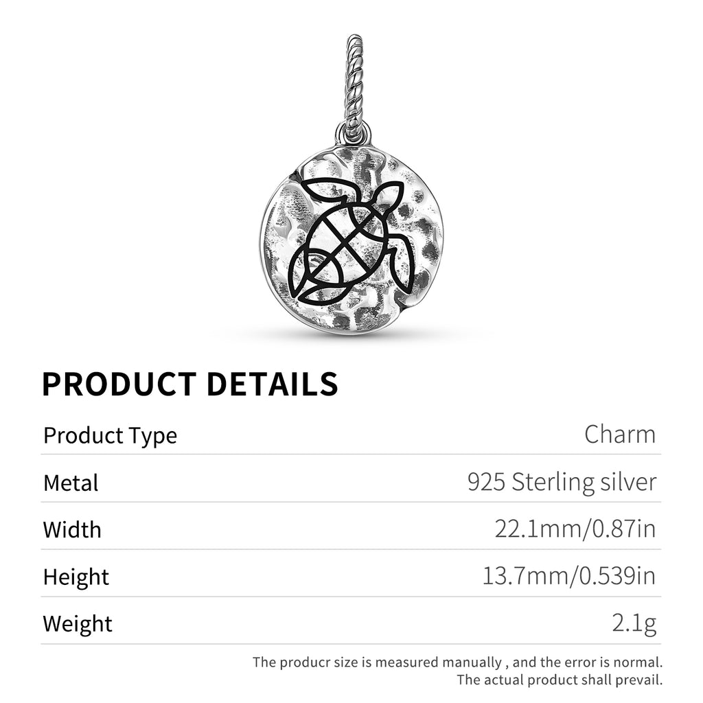 Ile de Pâques Nui Ho-onu Symbole 925 Argent Sterling Textured Dangle Charm Pour Charm B