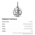 Dieux bouddhistes Narodakini Symbole 925 Argent Sterling Textured Dangle Charm Pour Charm B