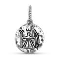 Sami Juksakka Juksahkka Symbole 925 Argent Sterling Textured Dangle Charm Pour Charm Br
