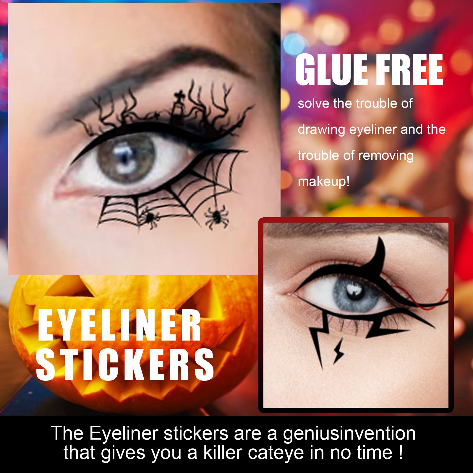 Stickers Eyeliner d'Halloween
