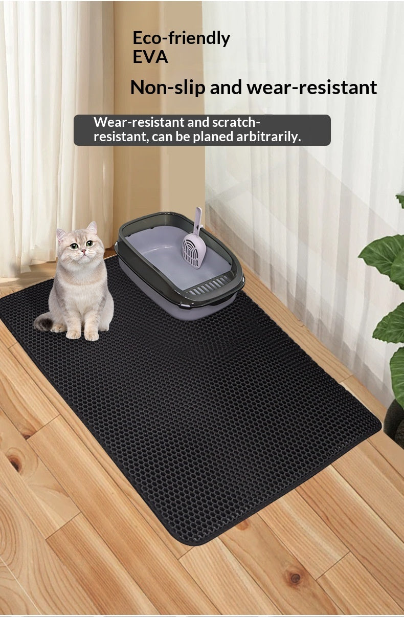 Mat de litière pour animaux filtré avec des caractéristiques de contrôle de la preuve et de l'odorat