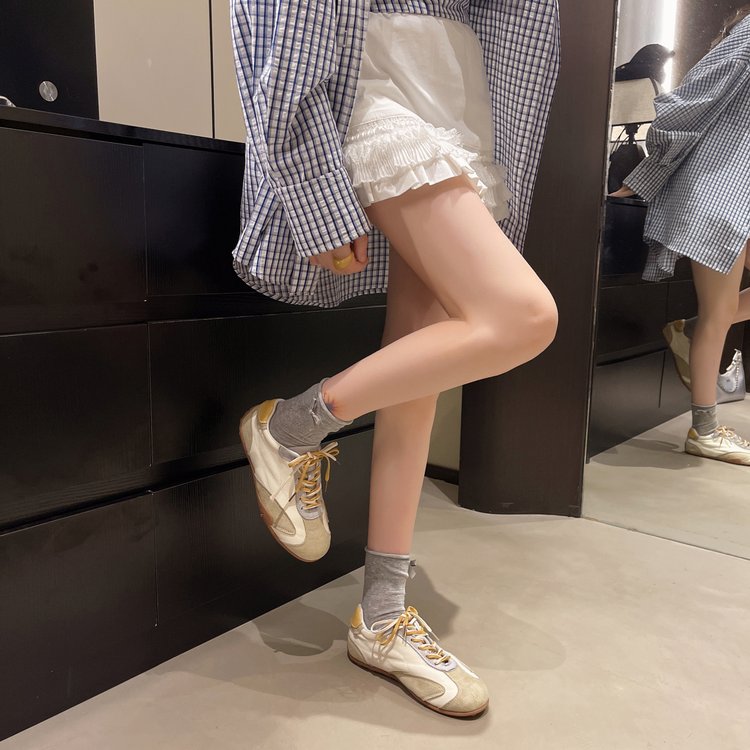 Femmes Retro Allemand Trainer Chaussures Été Arrivée Couleur Block Polyvalent Sport Casual Sneaker