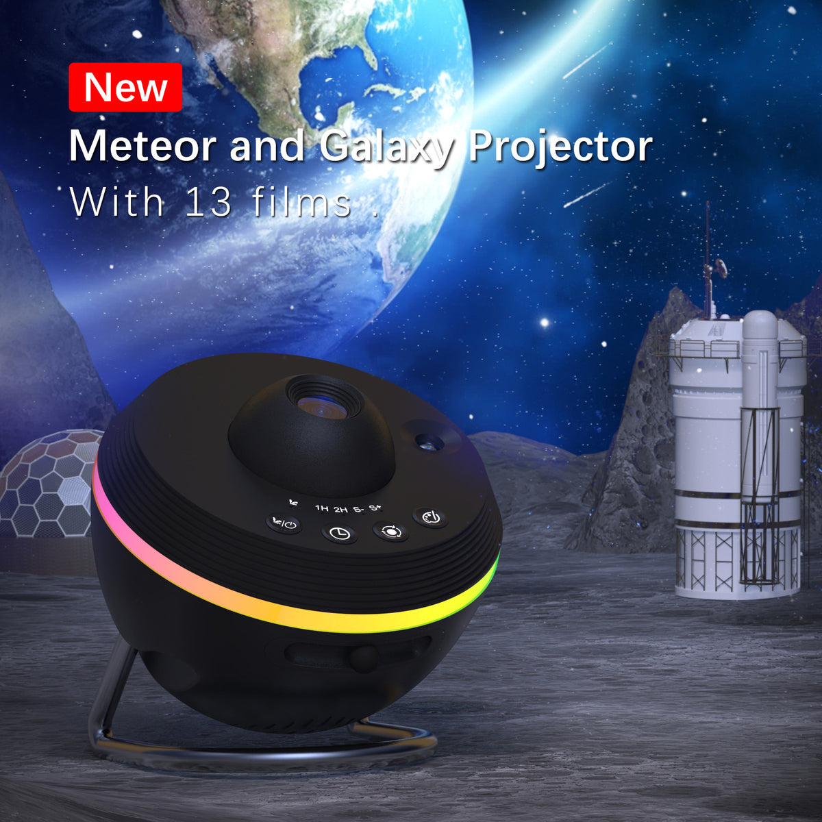 13-in-1 Ultra Clear Galaxy Projector Lamp Rotary Space Ball Projector Planetarium Lights