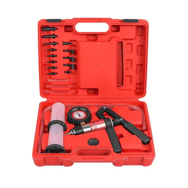 Kit de pompe à vide manuel - Convient pour le saignage du système de freinage