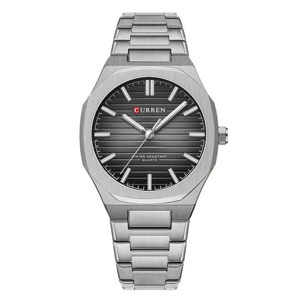 Montre de mode en acier pour hommes