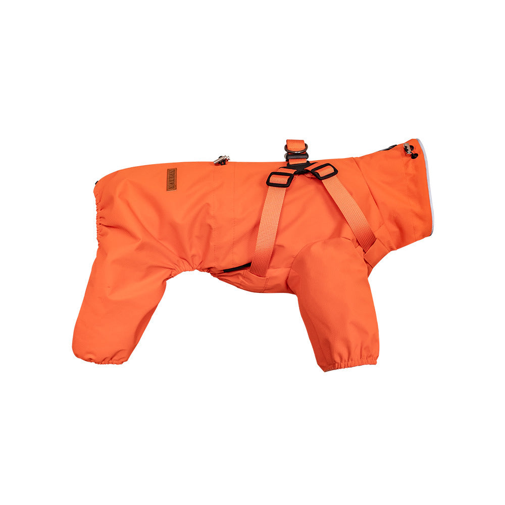 Personnalité de mode Chien Pet Un-pièce Raincoat