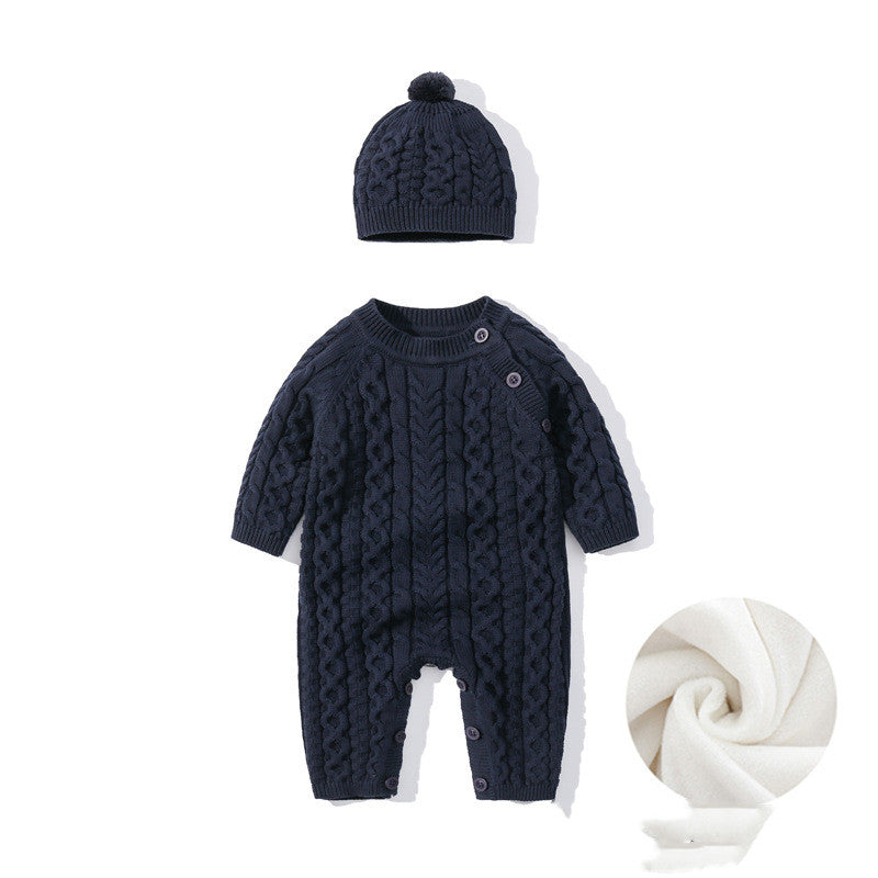 Automne et hiver Onésie tricoté chanvre Hemp Ha Yi