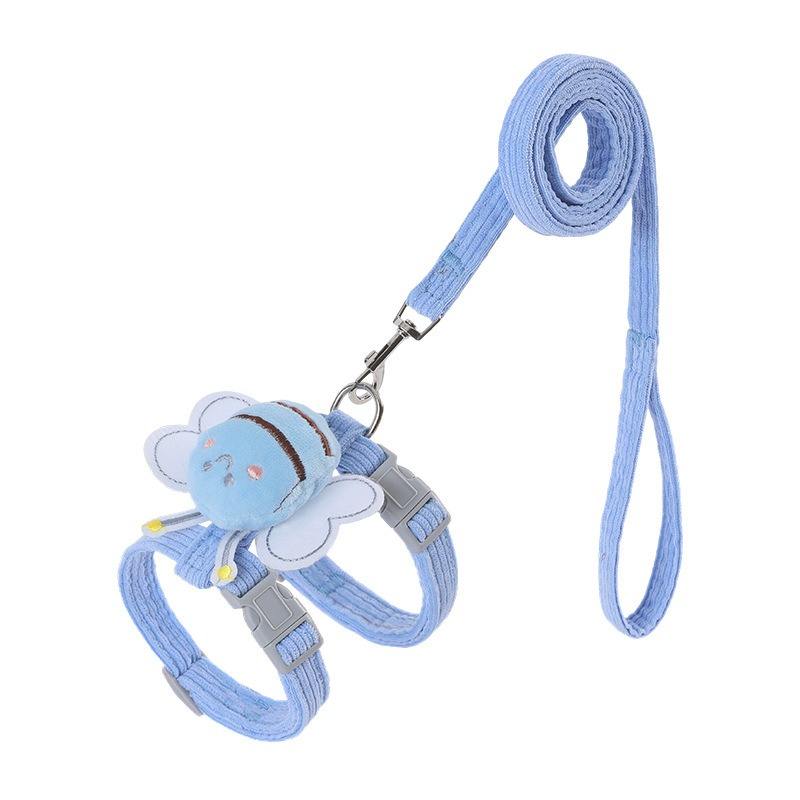 Petite aile Harness de chat façonnée ensemble de corde de traction de Veste de marche décorative