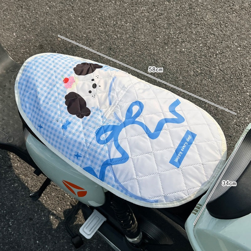 Couverture de siège de moto anti-poussière et thermosolidable