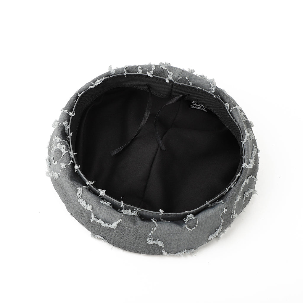 Casquette de Fedora de style floral Jacquard, rétro et décontractée