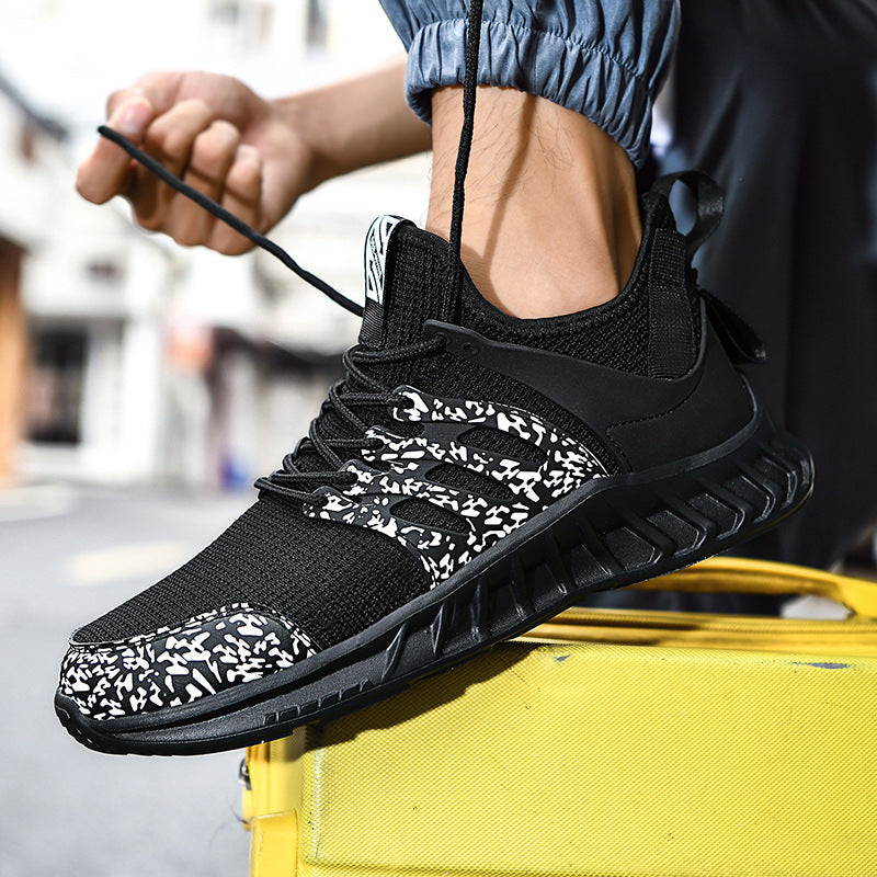Flying Woven Mesh Sneakers Outdoor Lightweight Respirant Chaussures de course Casual
