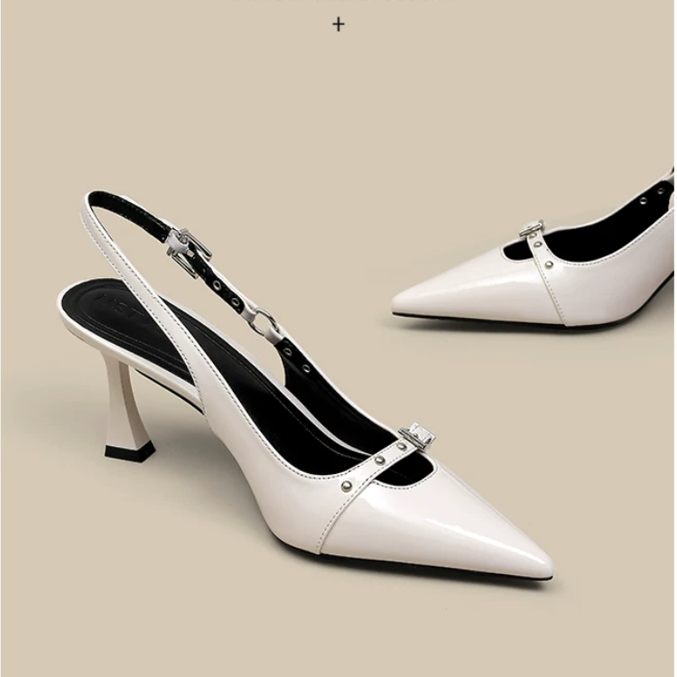 Femmes Slip-On Élégant Stiletto Talon bas coupe pompe