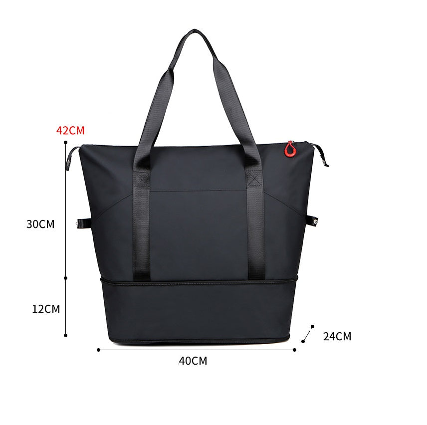 Séparation humide sèche Sac à main imperméable de grande capacité rétractable