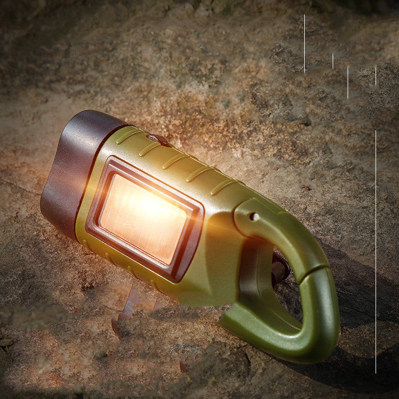 Outdoor Main-craned Power Generation LED lampe de poche forte lumière solaire USB charge