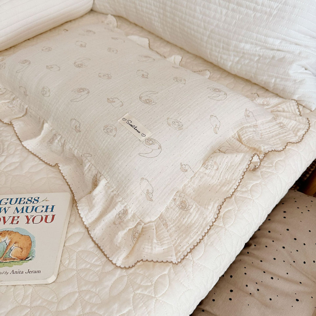 Coussin en coton floral de style coréen Gauze
