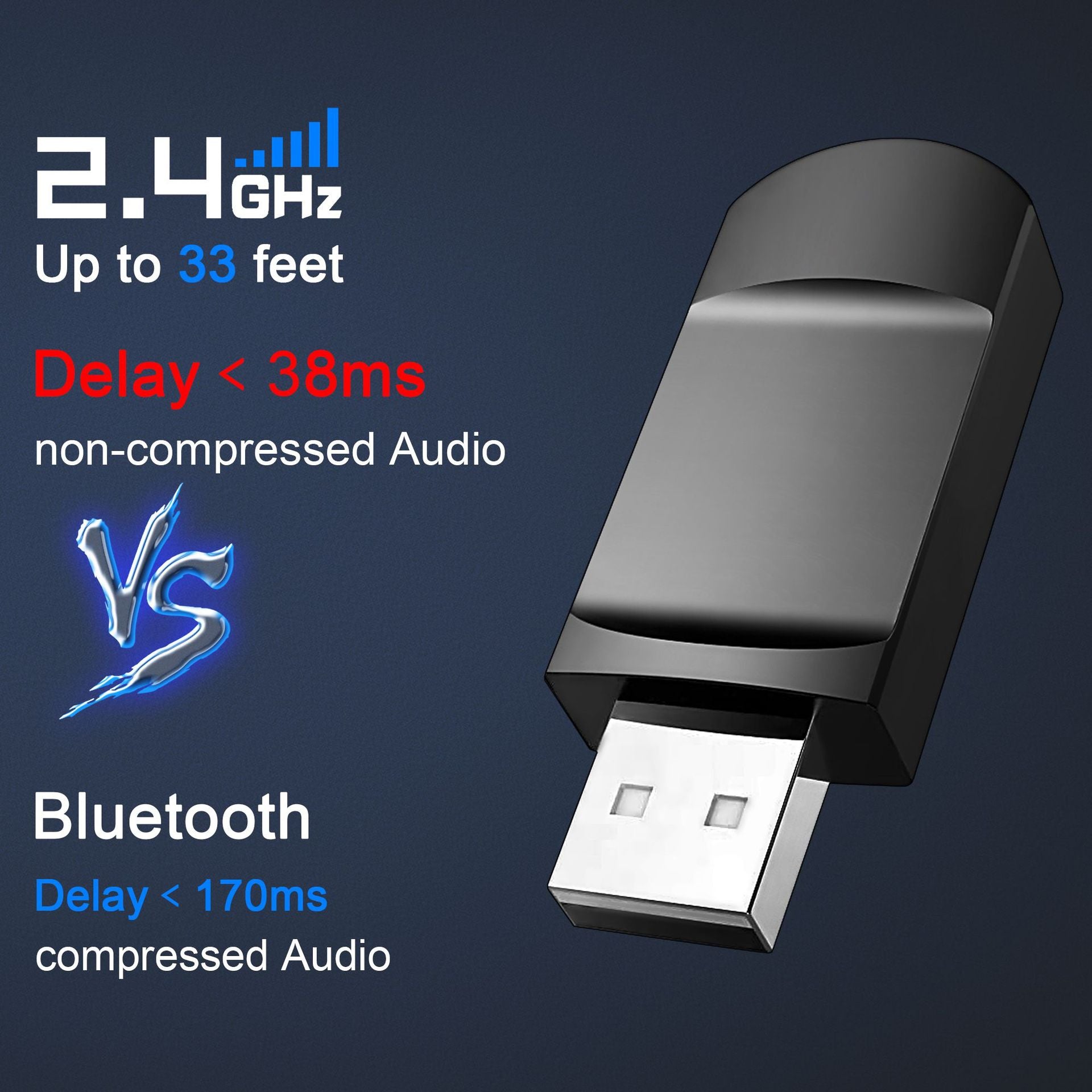 Casque Bluetooth over-Ear avec micro sans fil - 2.4G double mode