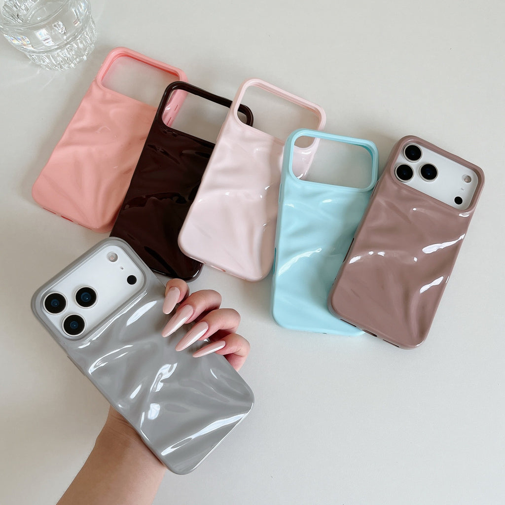 Solid Color Pleated Soft Shell