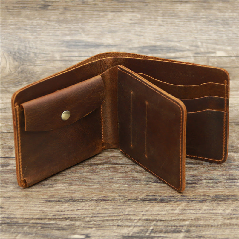 Porte-cartes pour hommes Portefeuille en cuir véritable