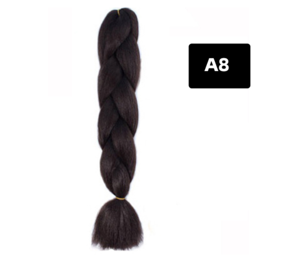 Couleur Big Braid African Chemical Fibre Gradient en soie haute température