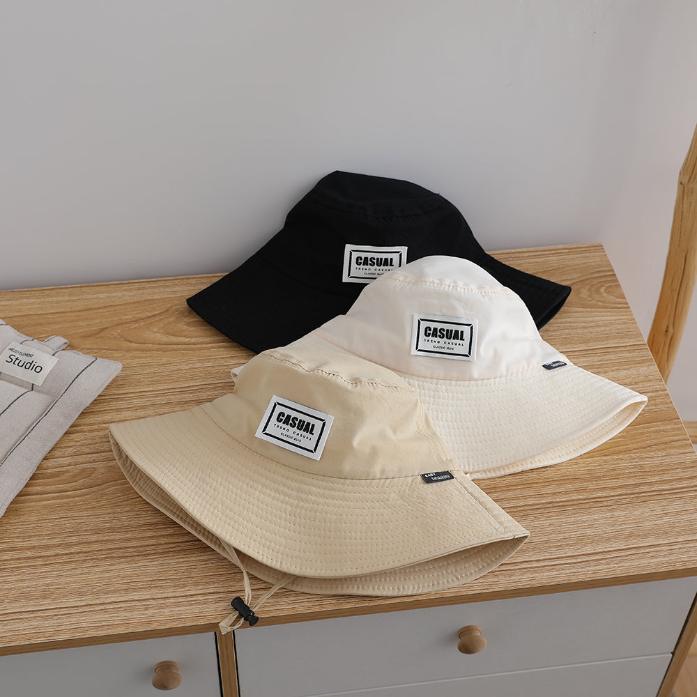 Chapeau de bateau à vent pour bébés en tissu à corde pour enfants - S